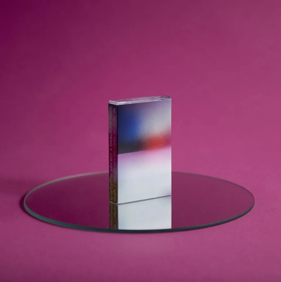 Dusk / Dawn cassette tape on a mirror